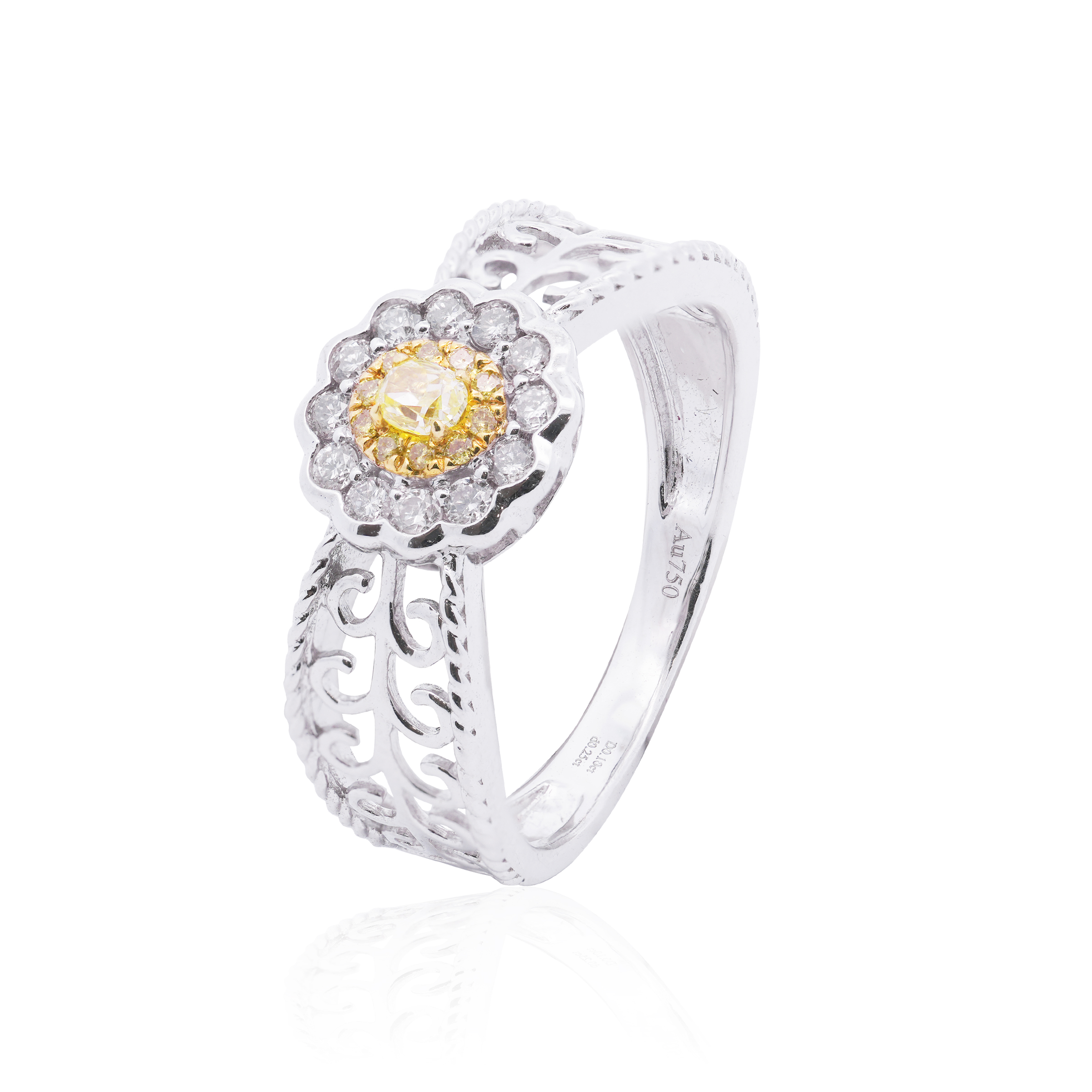 Elio Yellow Diamond Ring